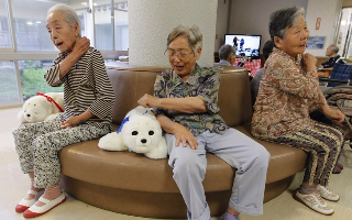 Японцы активно тестируют роботов в домах престарелых