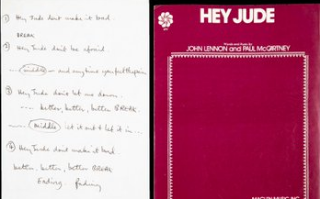 Рукописный текст песни культового квартета ушел с молотка за $910 тысяч